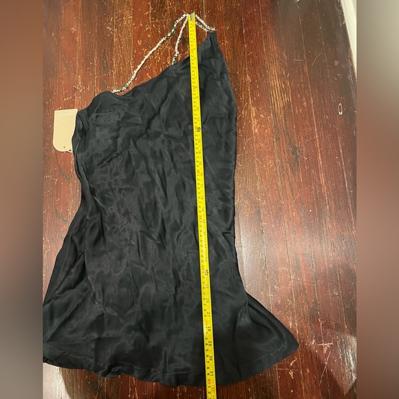 BNWT Meshki Black Berina One Shoulder Gemstone Strap Dress - Picture 6 of 16
